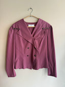 Cropped Purple Blazer